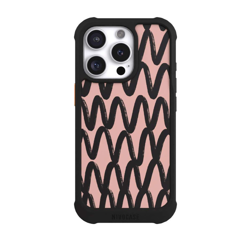 iPhone 16 Pro NIVOmax Zig Zag Noir