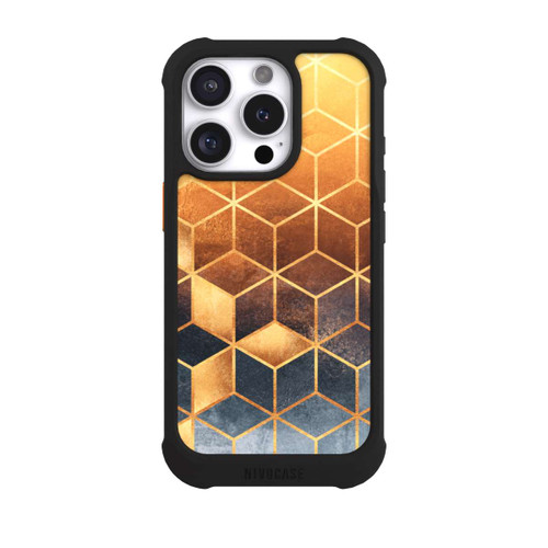 Apple iPhone 16 Pro NIVOmax Würfel goldener Farbverlauf
