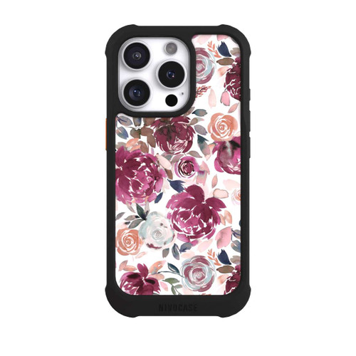 Apple iPhone 16 Pro NIVOmax Pivoines et roses d'automne Rose