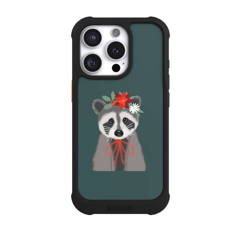 iPhone 16 Pro NIVOmax raton laveur de Noël