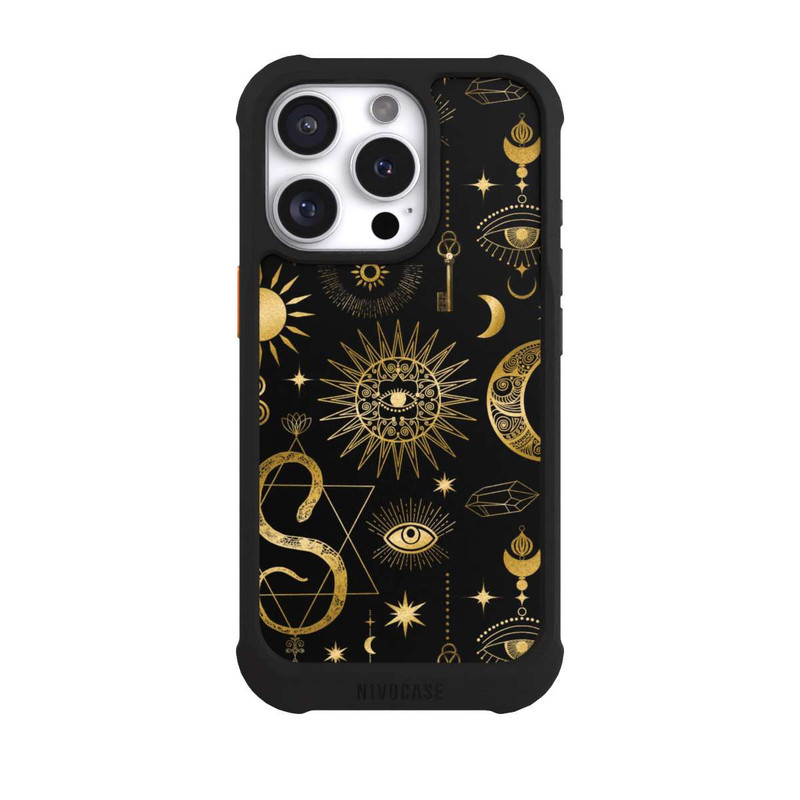 iPhone 16 Pro NIVOmax Soleil et Lune Célestes Steampunk