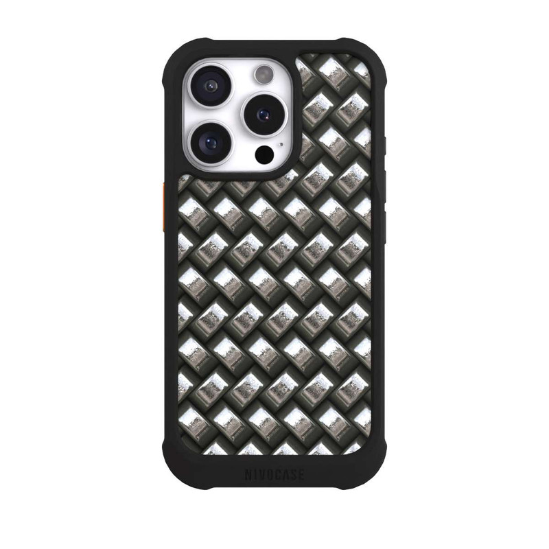 iPhone 16 Pro NIVOmax Glamour Silver Metal