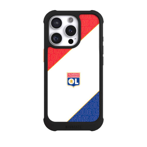 Apple iPhone 16 Pro NIVOmax Logo OL rouge et bleu