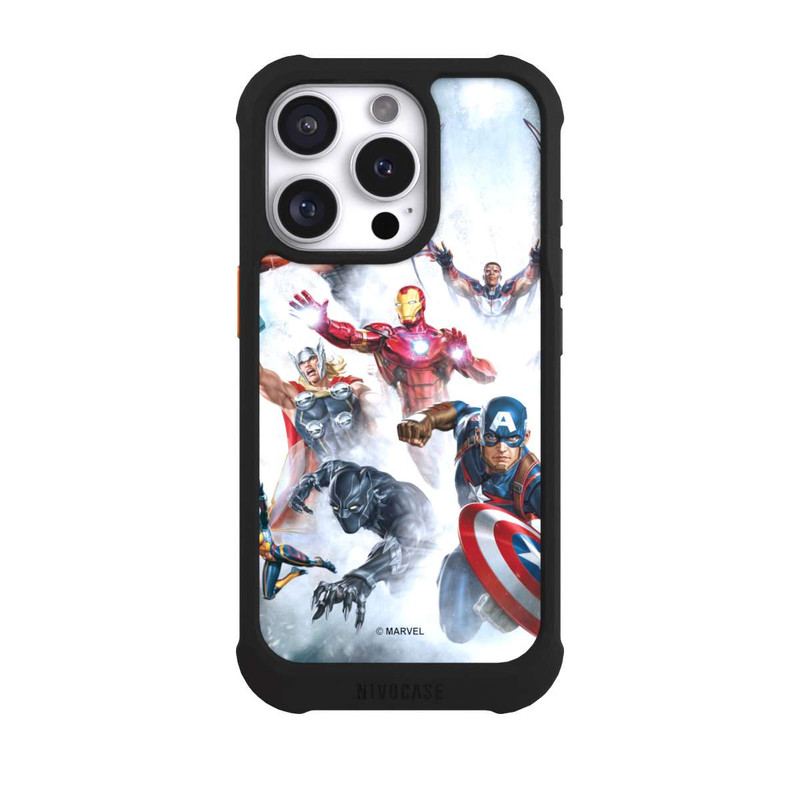 iPhone 16 Pro NIVOmax Les Avengers vous sautent dessus