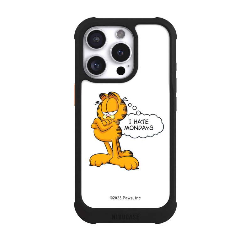 iPhone 16 Pro NIVOmax Garfield I Hate Mondays Weiß