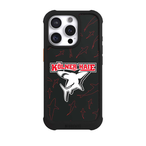 Apple iPhone 16 Pro NIVOmax Haie Muster Rot