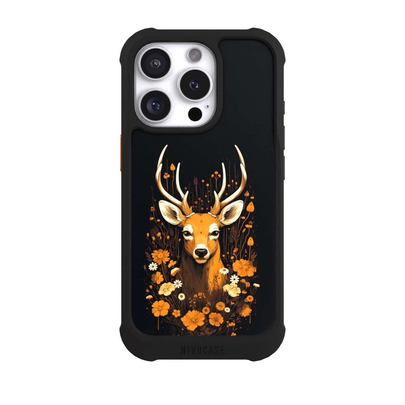 iPhone 16 Pro NIVOmax Fleurs de cerf Grandes