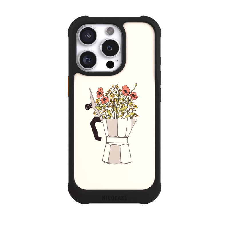 iPhone 16 Pro NIVOmax Moka Blumen