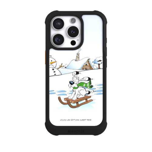Apple iPhone 16 Pro NIVOmax Idéfix fait du traîneau