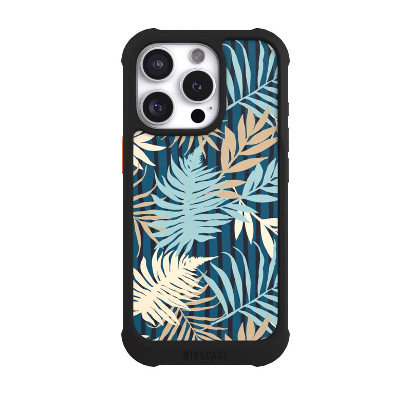 iPhone 16 Pro NIVOmax Palm Garden Beige Pattern