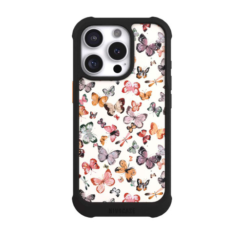 Apple iPhone 16 Pro NIVOmax Flying Butterflies Countryside Apricot