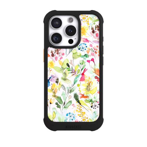 Apple iPhone 16 Pro NIVOmax Wild Flowers Meadow Pink