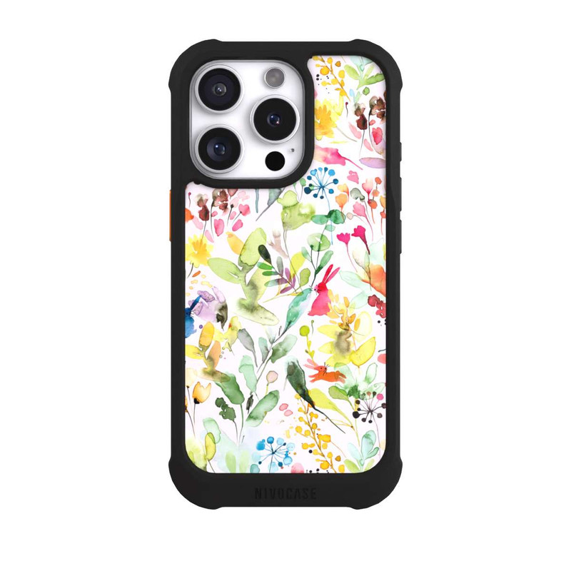 iPhone 16 Pro NIVOmax Wild Flowers Meadow Pink
