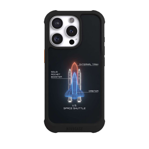 Apple iPhone 16 Pro NIVOmax Space Shuttle Wireframe