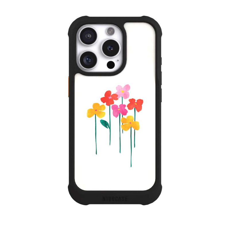 iPhone 16 Pro NIVOmax Kleine glückliche Blumen
