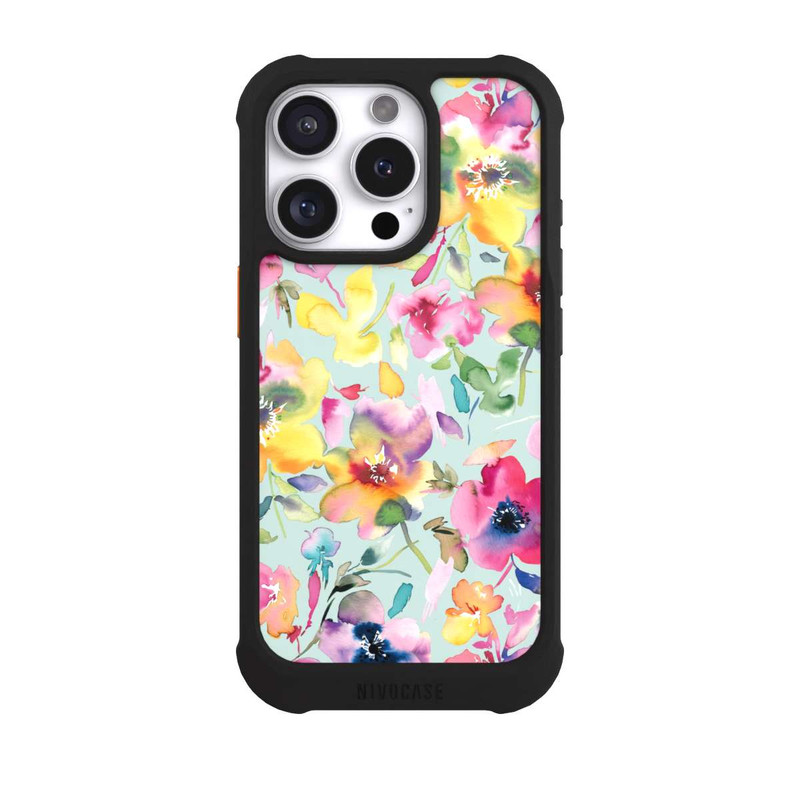 iPhone 16 Pro NIVOmax Artistique été floral psychédélique
