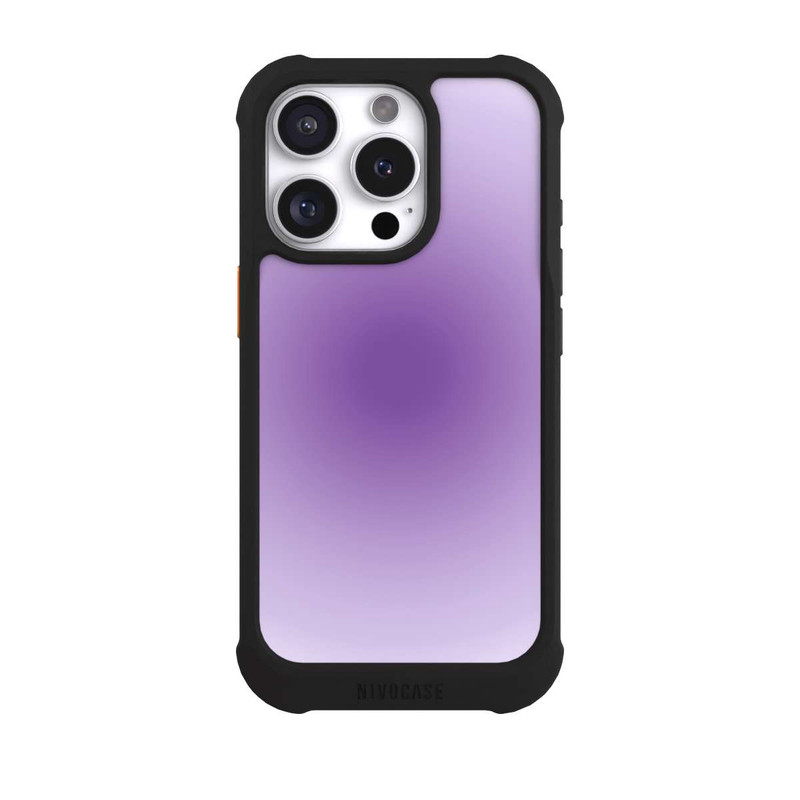 iPhone 16 Pro NIVOmax Aura purple circle