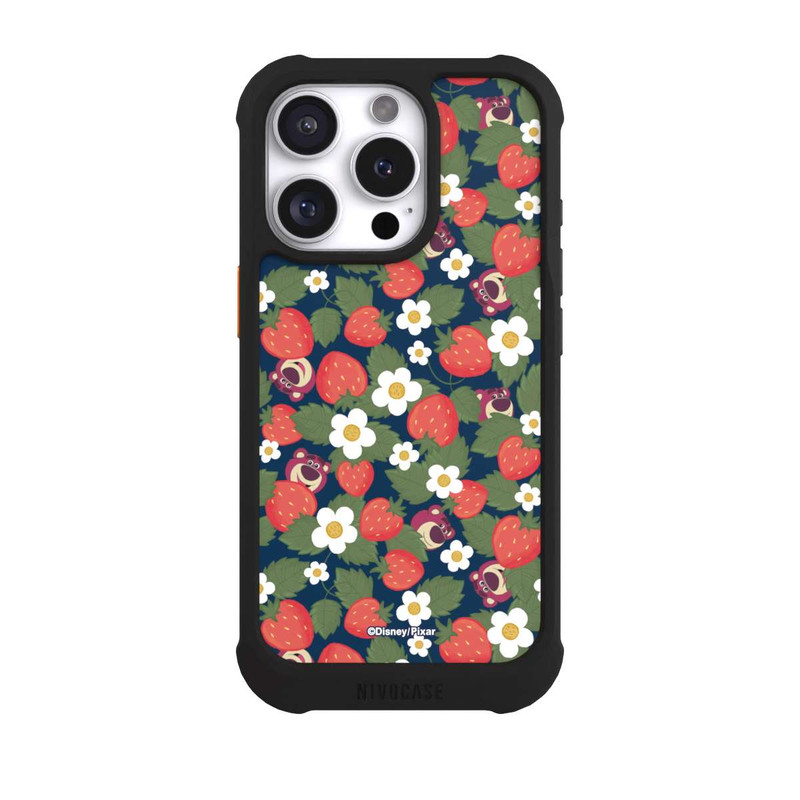 iPhone 16 Pro NIVOmax Lotso Toy Story Strawberry Flower Pattern