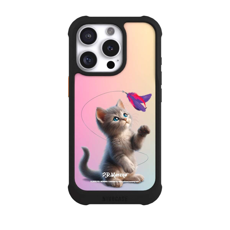 iPhone 16 Pro NIVOmax Playing Cat with Feather