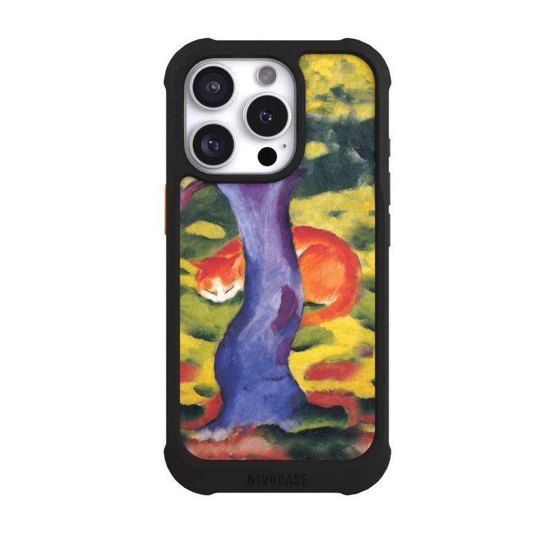 iPhone 16 Pro NIVOmax Katze hinter Einem Baum von Franz Marc