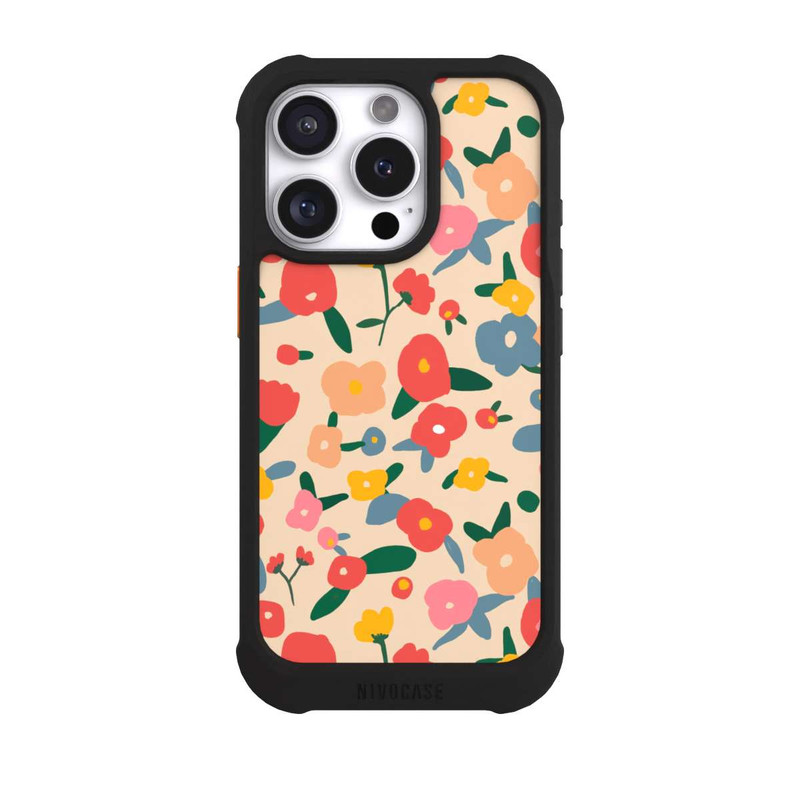 iPhone 16 Pro NIVOmax Retro Bold Scandi Flowers