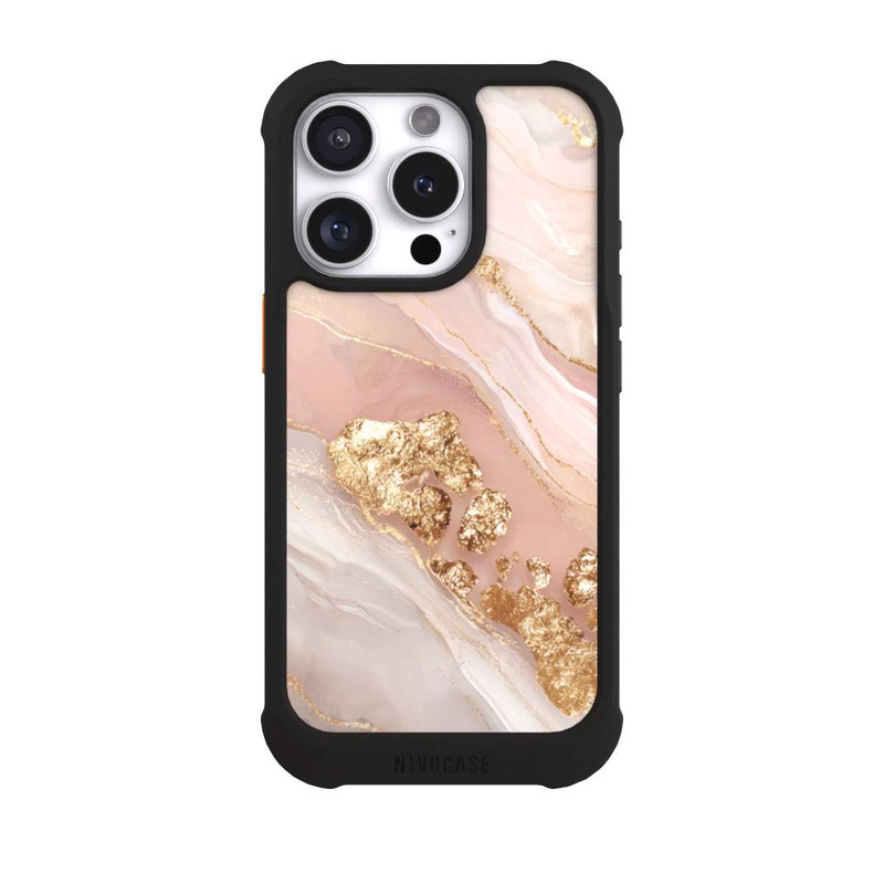 iPhone 16 Pro NIVOmax Eleganz Gold Marmor