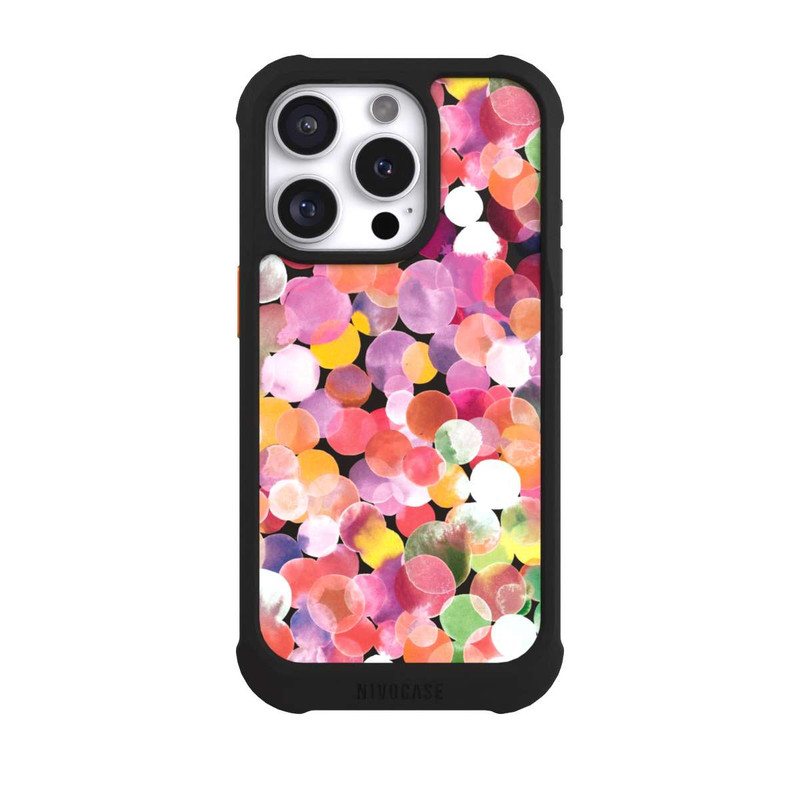 iPhone 16 Pro NIVOmax Colorful Watercolor Dots