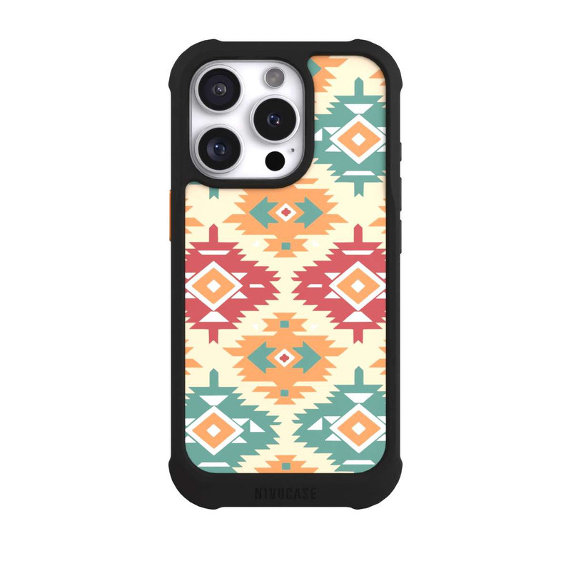 iPhone 16 Pro NIVOmax Modern Tribal Boho Aztec Geometric Design 1