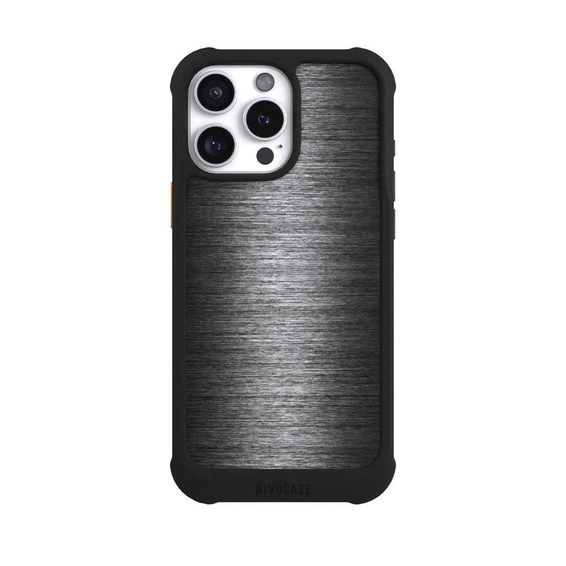 iPhone 16 Pro Max NIVOmax Aspect Métallique Anthracite