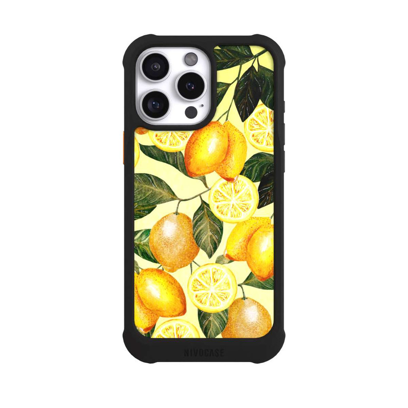 iPhone 16 Pro Max NIVOmax Gelber Sommer mit Zitronen
