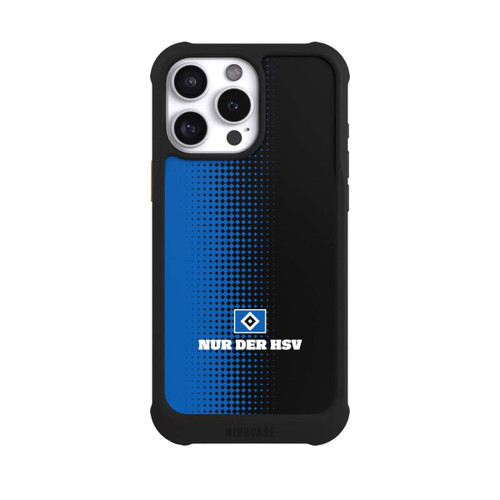 Apple iPhone 16 Pro Max NIVOmax Nur der HSV - Rautenraster Schwarz