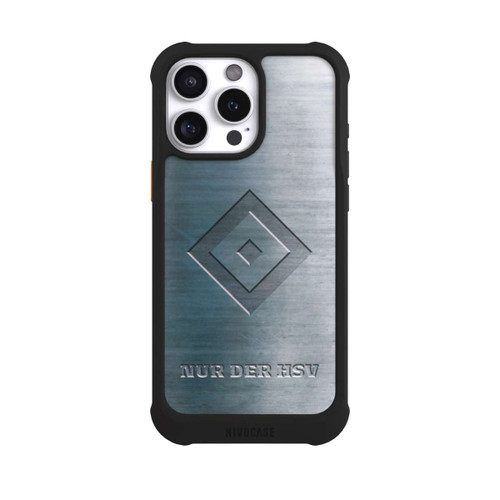 Apple iPhone 16 Pro Max NIVOmax Nur der HSV Metalllook