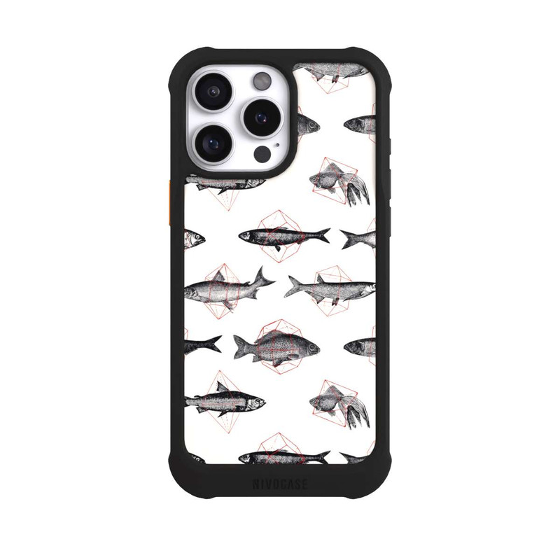 iPhone 16 Pro Max NIVOmax Fische in Geometrie