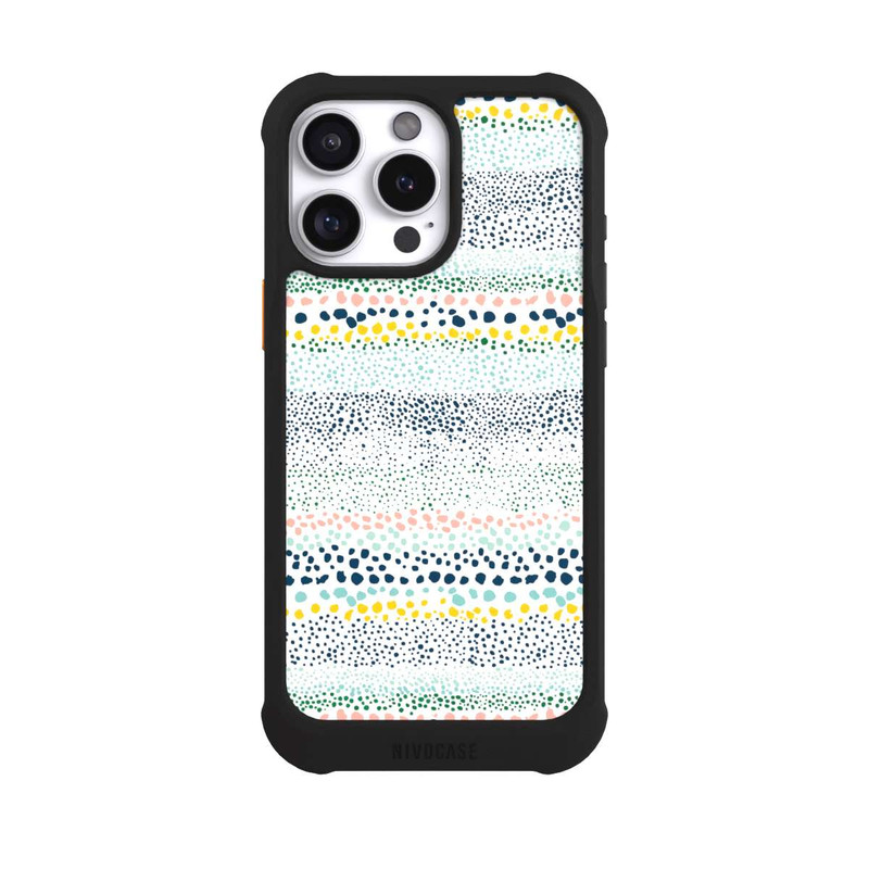 iPhone 16 Pro Max NIVOmax Petits Points Blanc Texturé