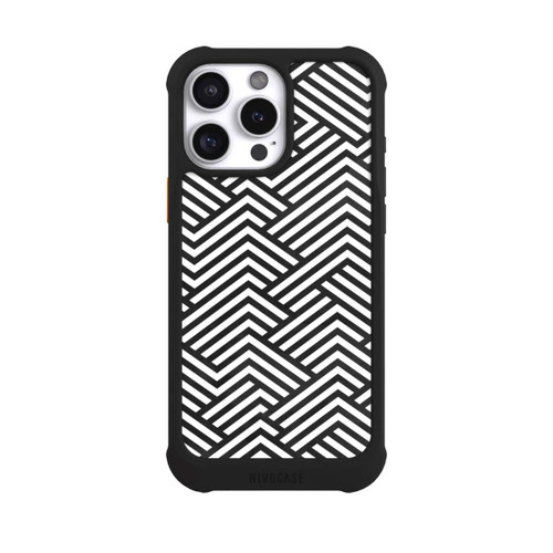 Apple iPhone 16 Pro Max NIVOmax Schwarz und Weiß ZigZag
