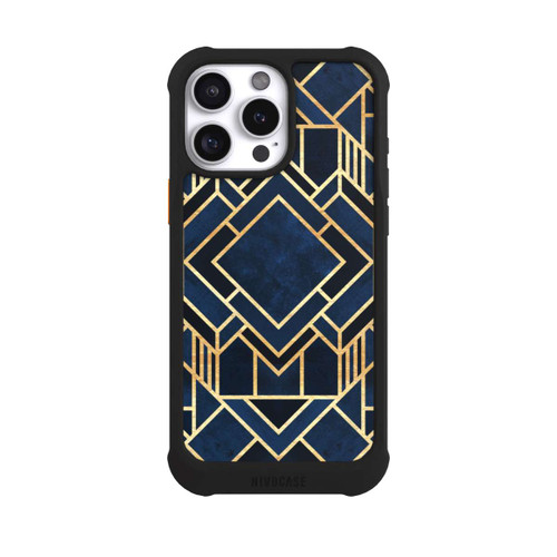 Apple iPhone 16 Pro Max NIVOmax Kunst Deko Blau Golddruck