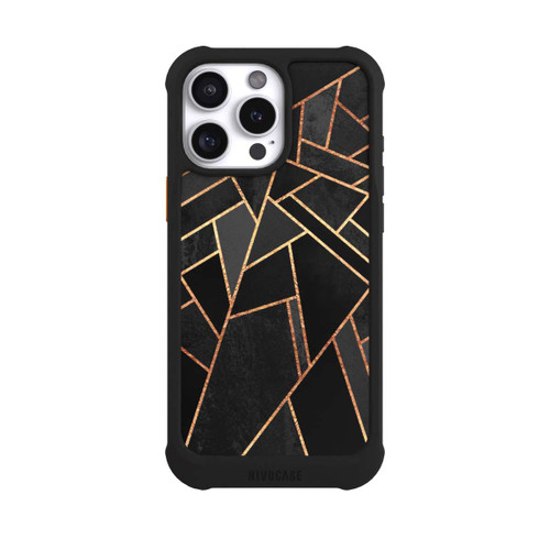 Apple iPhone 16 Pro Max NIVOmax Schwarze Nacht Gold Druck