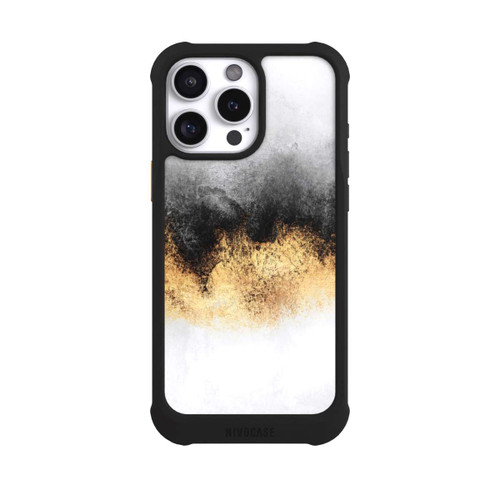 Apple iPhone 16 Pro Max NIVOmax Grauer Himmelstaub Golddruck