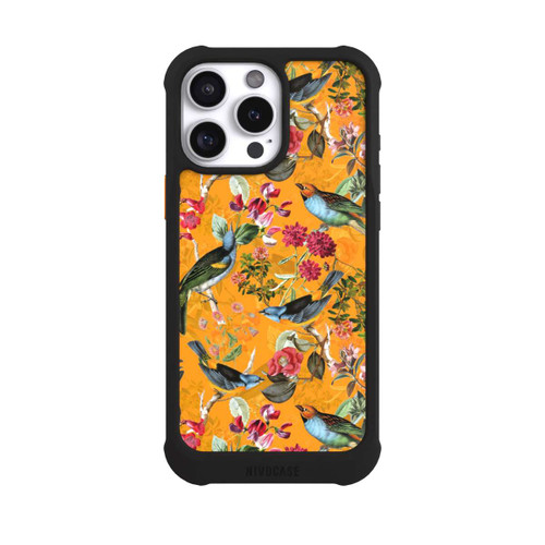 Apple iPhone 16 Pro Max NIVOmax Tapete mit Vögeln und Blumen