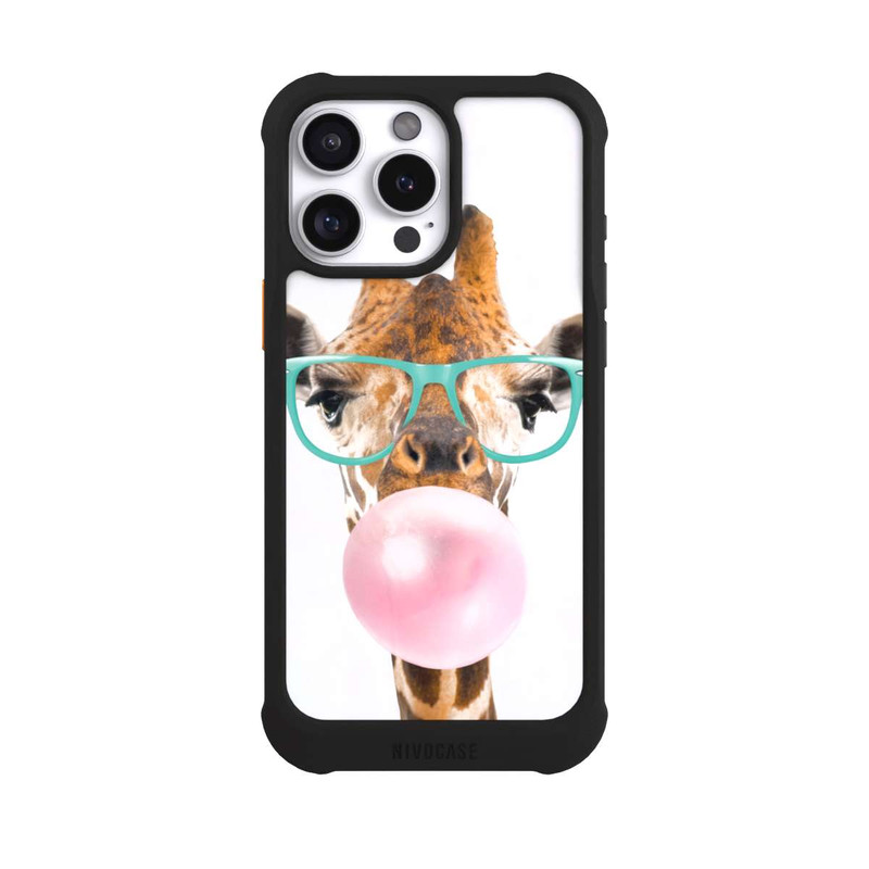 iPhone 16 Pro Max NIVOmax Girafe avec chewing-gum