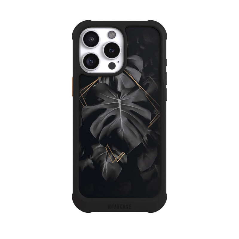 iPhone 16 Pro Max NIVOmax Schwarze Blätter