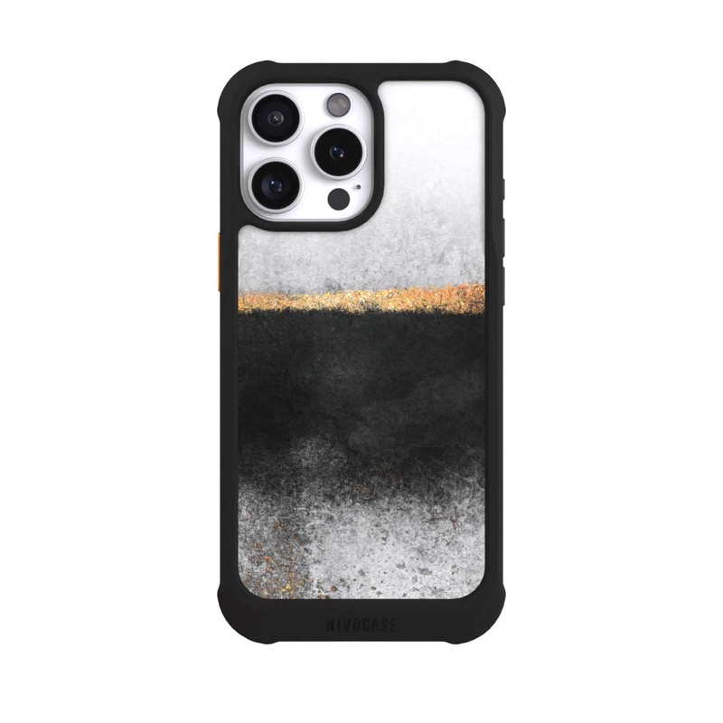iPhone 16 Pro Max NIVOmax Ruß und Golddruck
