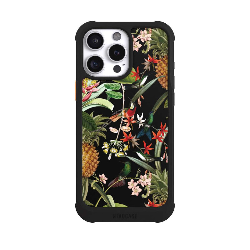 iPhone 16 Pro Max NIVOmax Exotische Blumen Paradiesvogel
