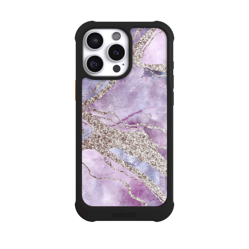 iPhone 16 Pro Max NIVOmax Pierre précieuse Violet pastel