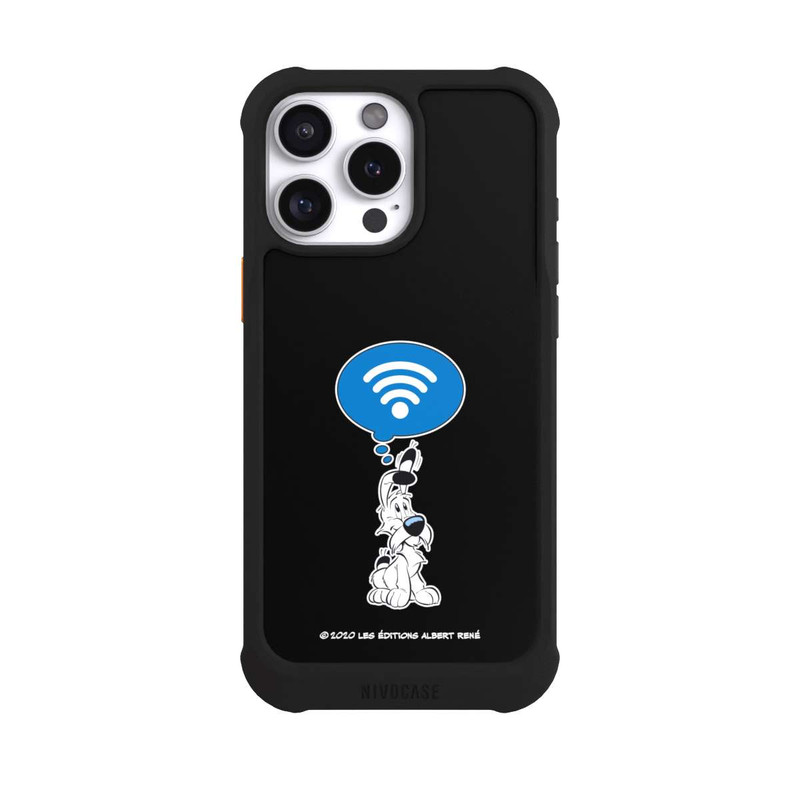 iPhone 16 Pro Max NIVOmax Idéfix WI-FI Sur Fond Noir