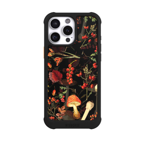 Apple iPhone 16 Pro Max NIVOmax Pilzmuster Schwarz