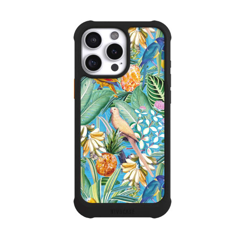 Apple iPhone 16 Pro Max NIVOmax Tropische Papageien auf blauer Tapete