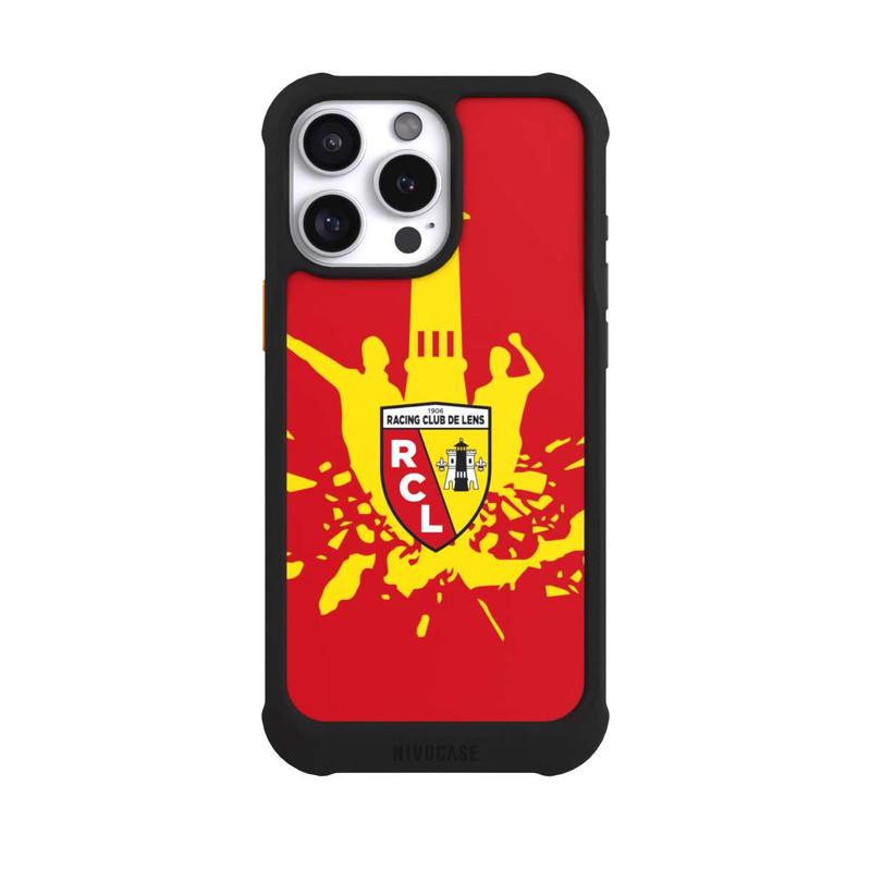 iPhone 16 Pro Max NIVOmax Tour RCL jaune sur rouge