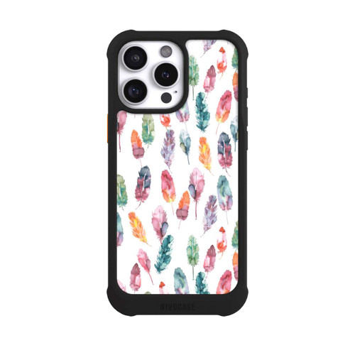 Apple iPhone 16 Pro Max NIVOmax Boho Watercolor Feathers