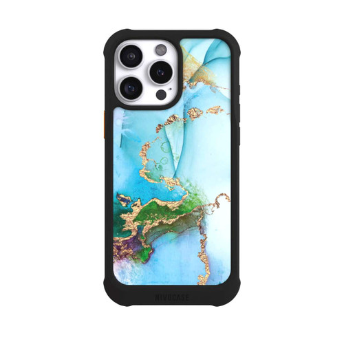 Apple iPhone 16 Pro Max NIVOmax Bunter Marmor-Glitzer-Look